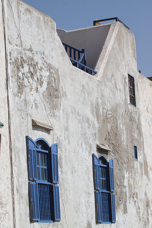 摩洛哥,Essaouira。建筑细节