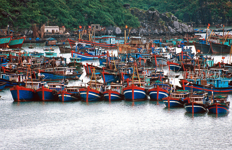 吉坝港的渔船