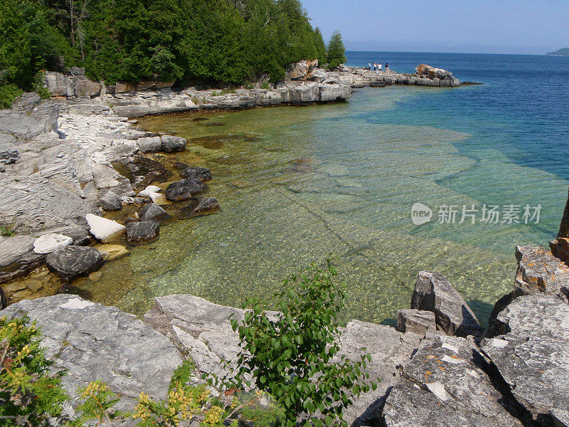 布鲁斯半岛的花盆岛海滩