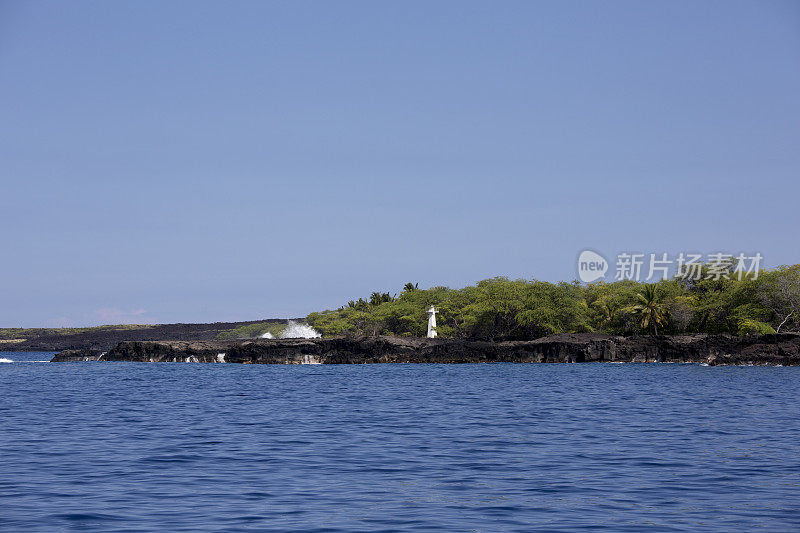 大岛科纳，夏威夷，美国洛基海岸线