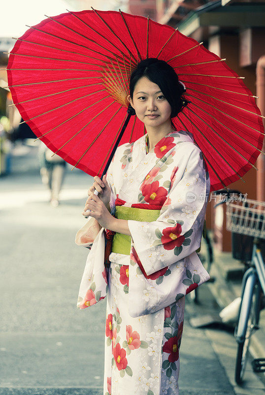 在东京的日本女人