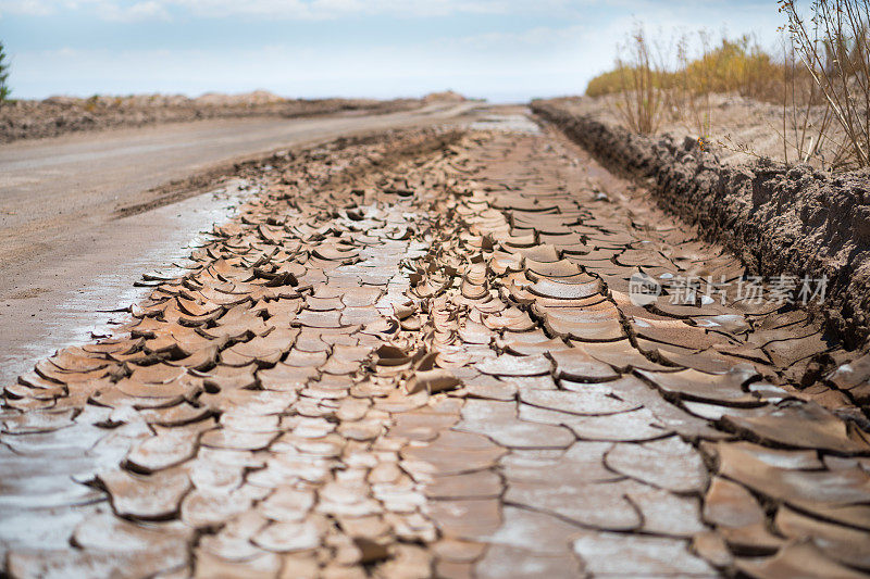 阿塔卡马沙漠的泥盐公路