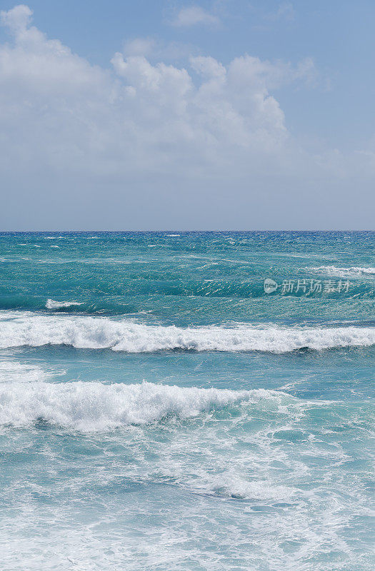 加勒比海的海浪