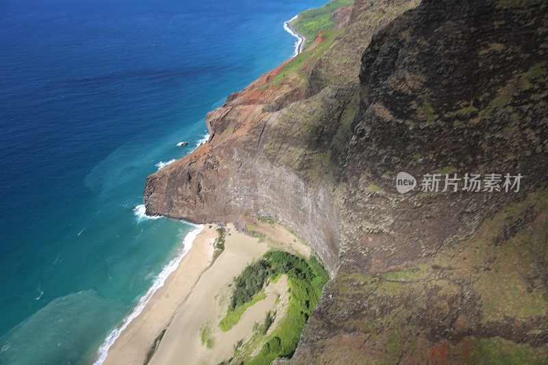 帕利海岸的夏威夷