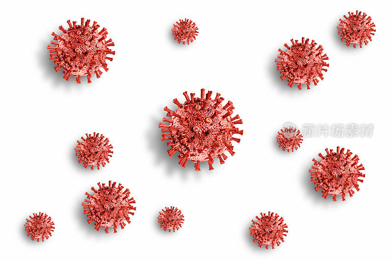 COVID-19冠状病毒组漂浮微观宏观模型