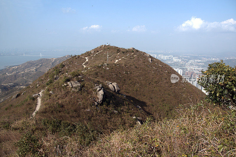 香港新界青山盆地全景图