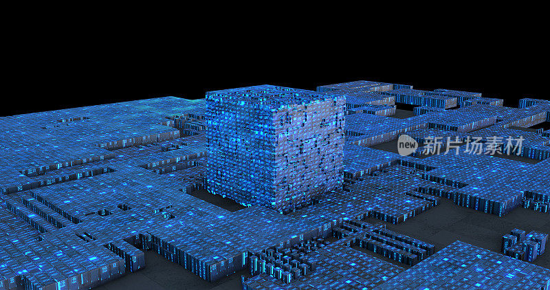 数字立方体内处理器，区块链概念