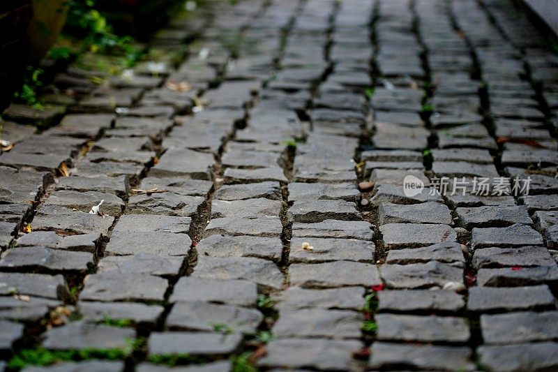 花岗岩鹅卵石路面