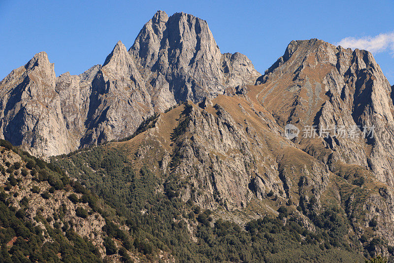 令人印象深刻的山脉(西贝尔尼纳-阿尔卑斯山)