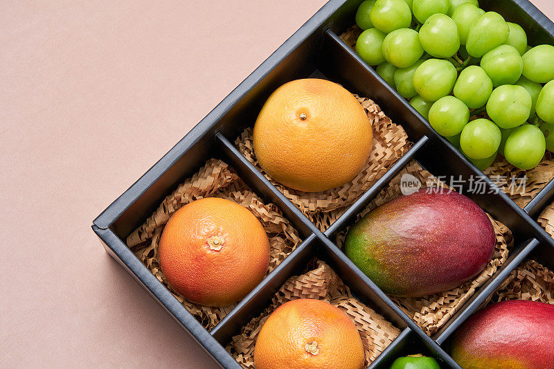 采购产品水果，水果盒，礼品盒，礼品套装，苹果芒果，光泽麝香，热带水果，葡萄柚
