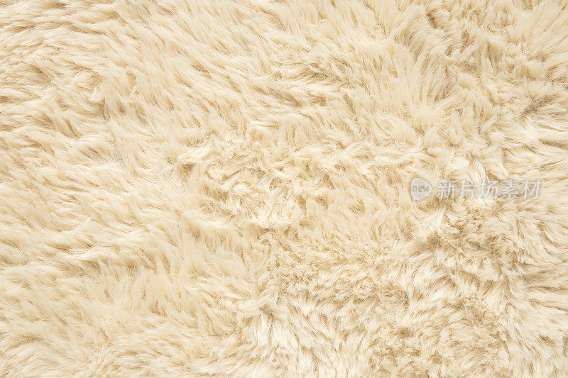 棕色蓬松的毛皮织物羊毛纹理背景