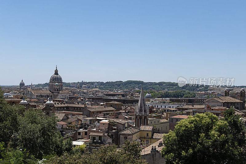 鸟瞰图的别墅波勒塞在罗马