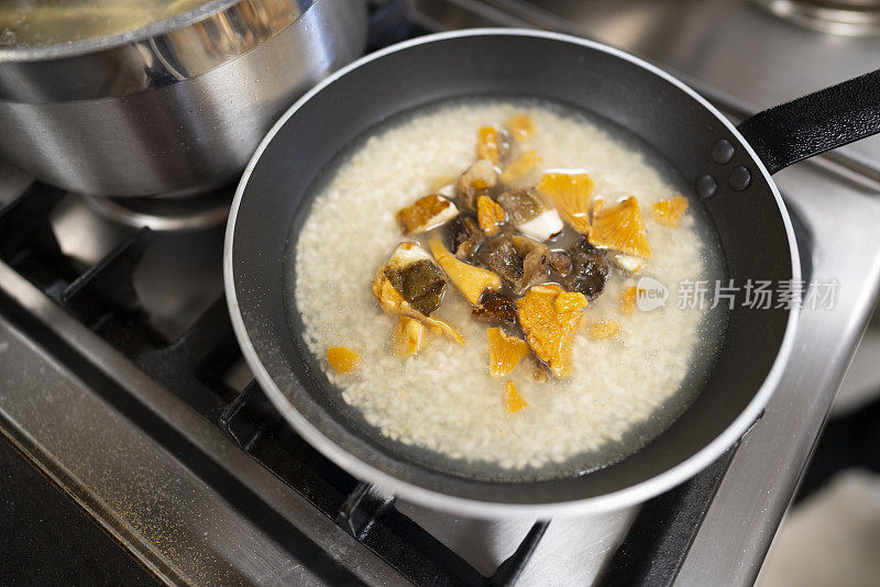 素食主义风格的意大利调味饭