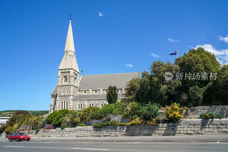 圣路加圣公会教堂，位于新西兰历史悠久的Oamaru镇