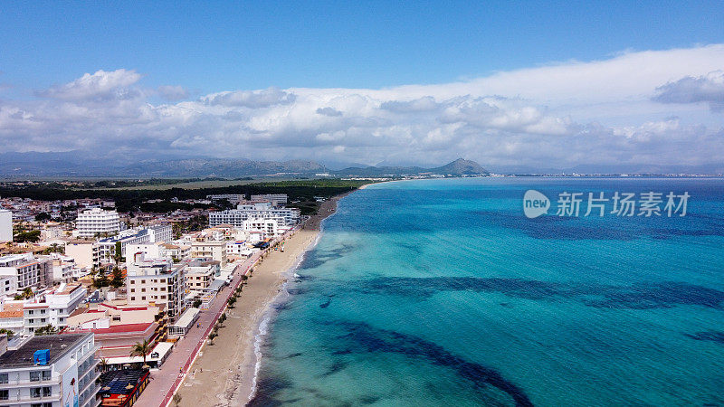 Picafort海滩(马略卡岛)可以鸟瞰吗