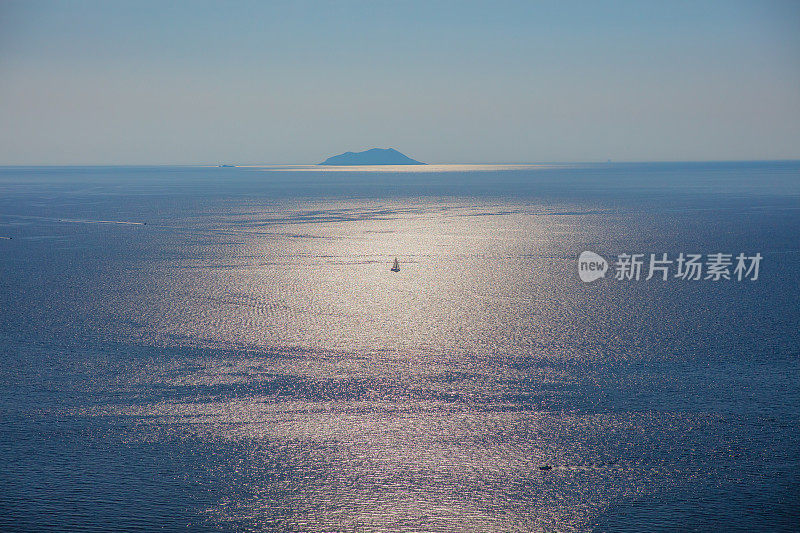 高视角的海，亚得里亚海，克罗地亚