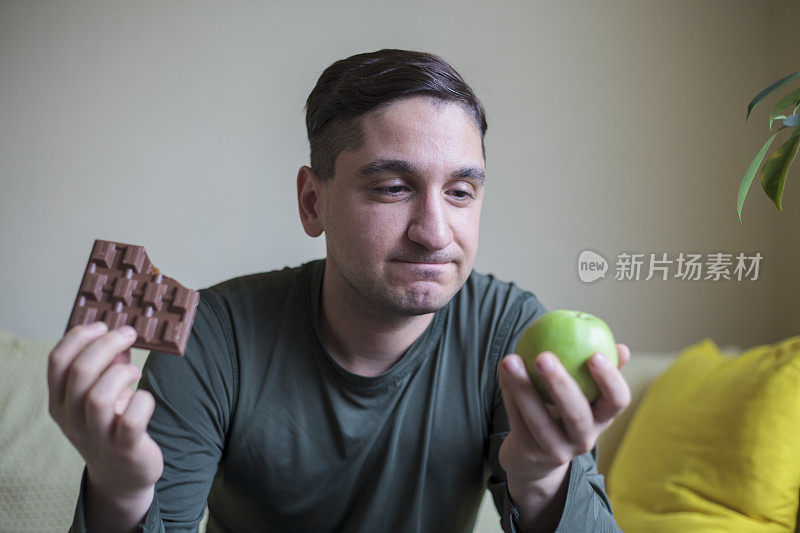 选择健康和不健康的食物