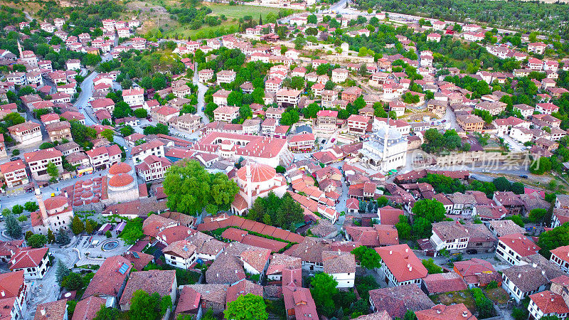 鸟瞰图，Safranbolu，卡拉布克，土耳其