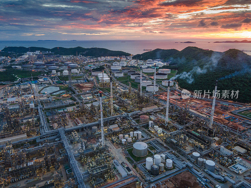 石油和天然气石化工业和炼油厂在亚洲