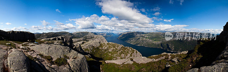 挪威，Lysefjorden全景