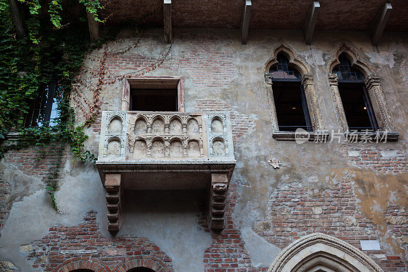 意大利维罗纳的罗密欧与朱丽叶阳台