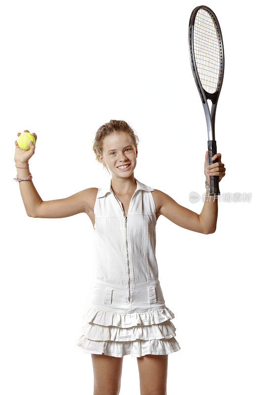 年轻的网球选手