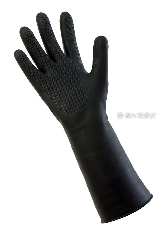 黑色橡胶手套