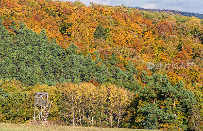 Eifel-landscapes在秋天