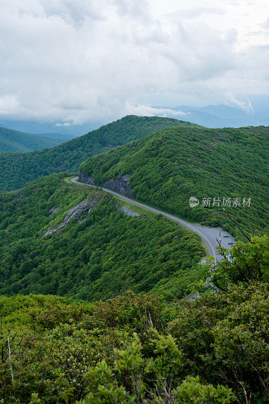 北卡罗来纳州的蓝岭公园大道