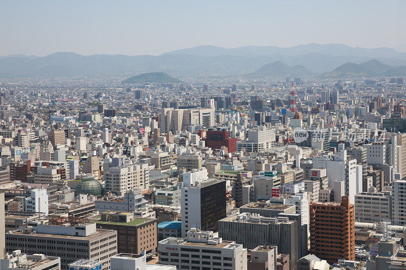 日本四国的高松市景