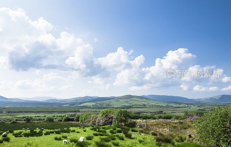 爱尔兰克里环带的风景