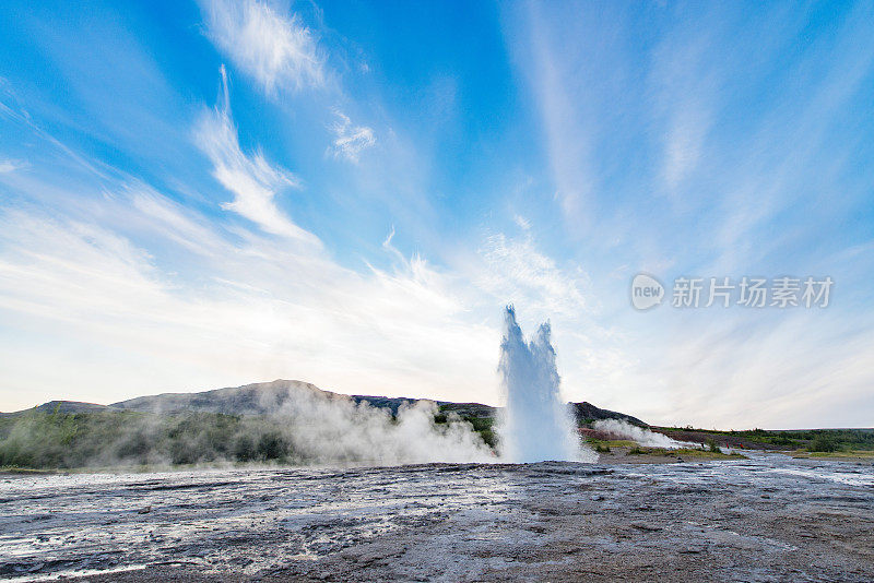 冰岛Strokkur喷泉