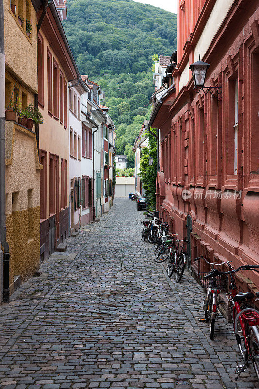 海德堡城市道路，Baden-Württemberg，德国