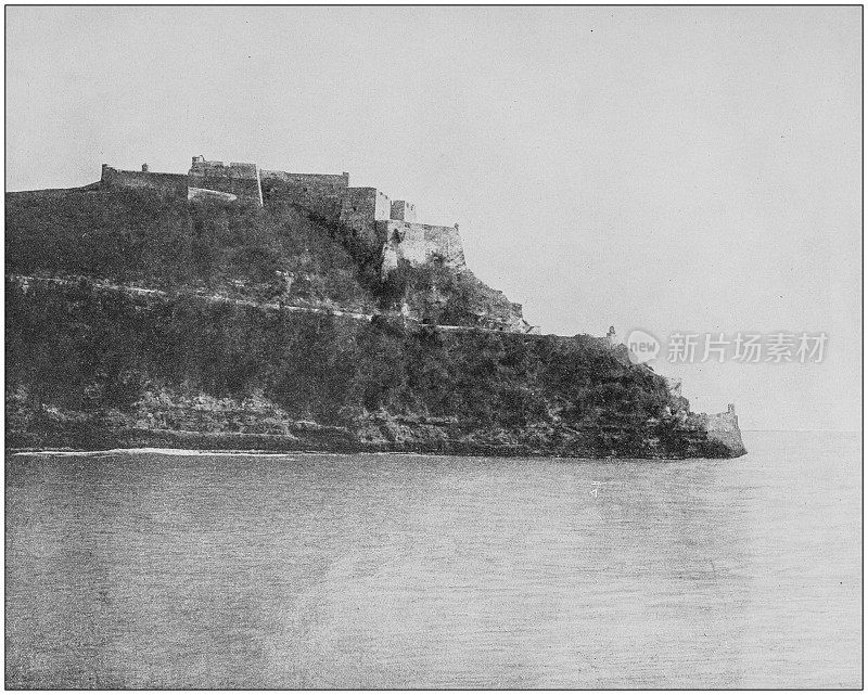 来自美国海军和陆军的古董历史照片:Morro城堡
