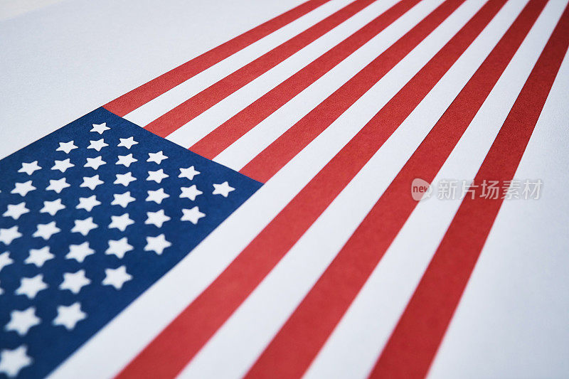 美国国旗。美国的独立日。七月四日。美国国旗。祝美国人节日快乐。国家自由日。爱国活动海报
