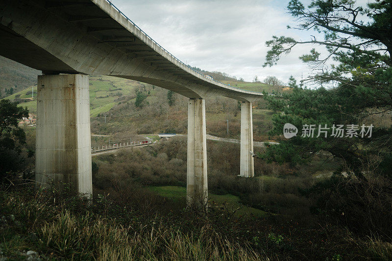 高架桥下的高速公路