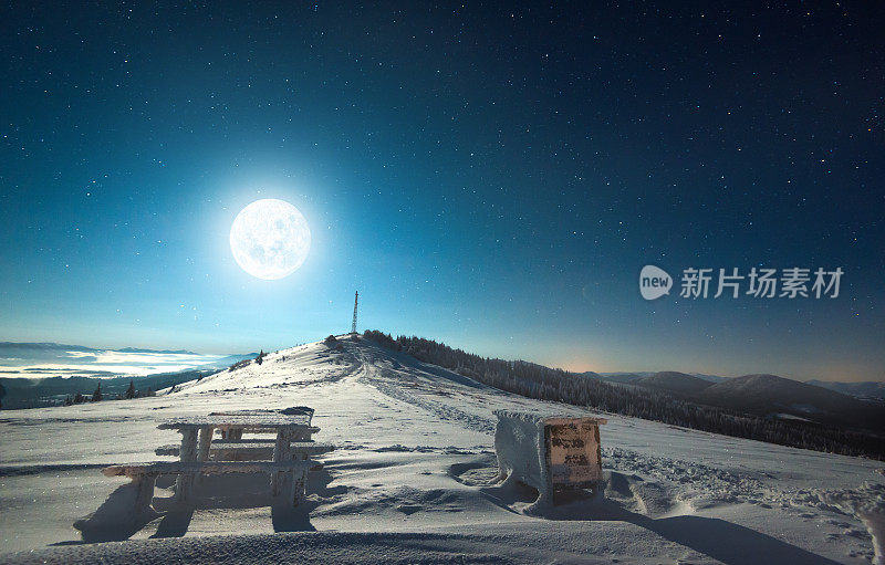 冬天月亮