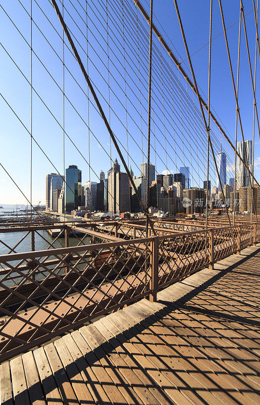 从布鲁克林大桥眺望市中心金融中心