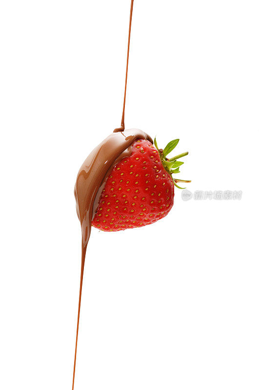 巧克力淋草莓