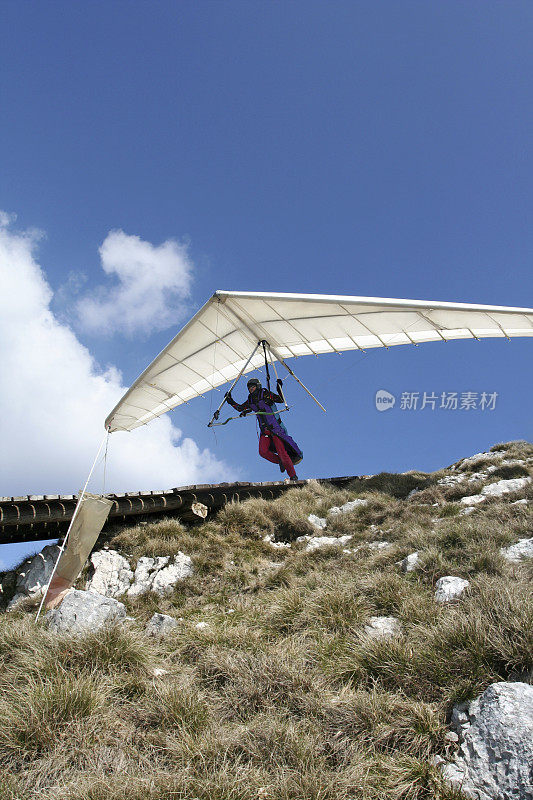 Hangglider坡道上