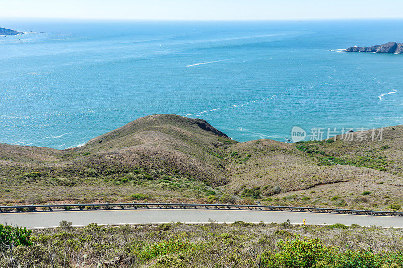 沿着1号公路美丽的加州海岸