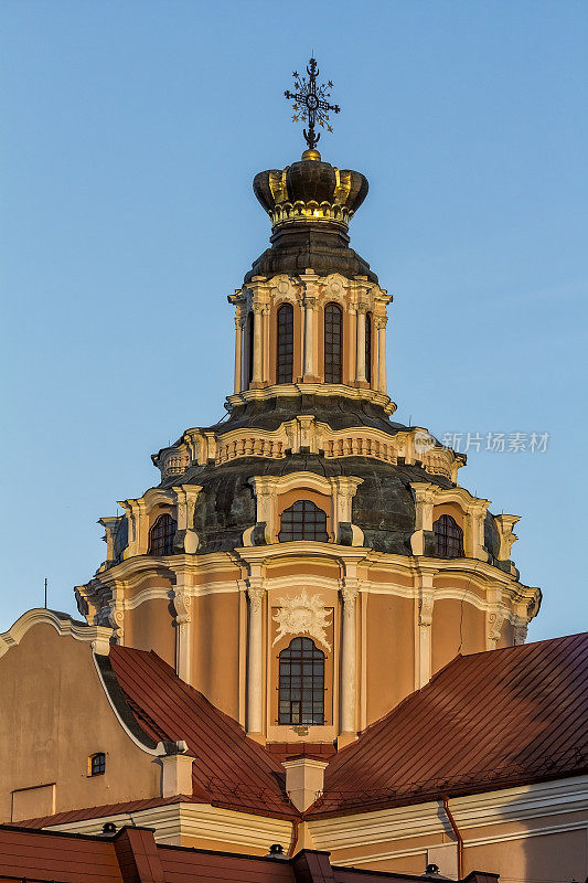 立陶宛维尔纽斯的圣卡西米尔塔教堂