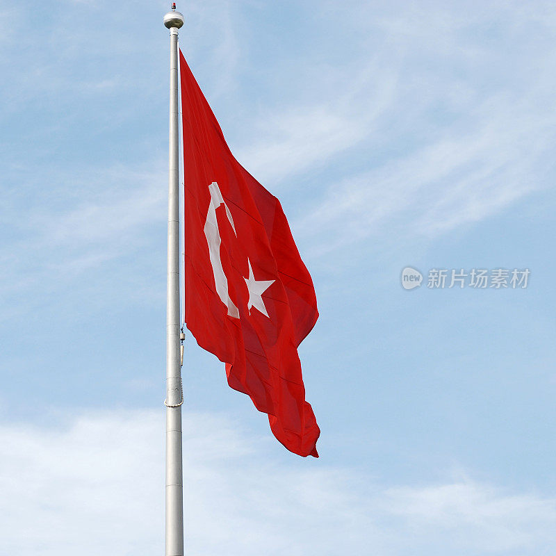 红色的土耳其国旗