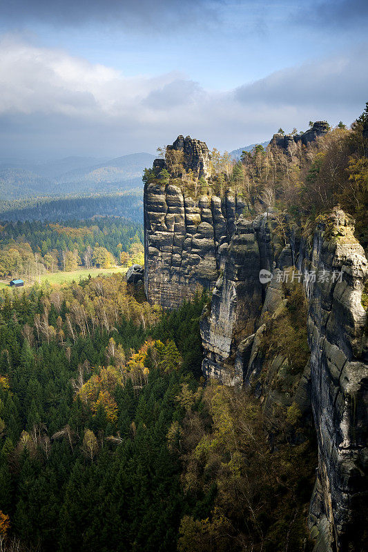 Müllerstein在撒克逊瑞士，德国