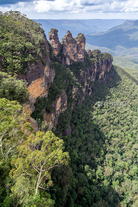 三姐妹蓝山岩石，澳大利亚