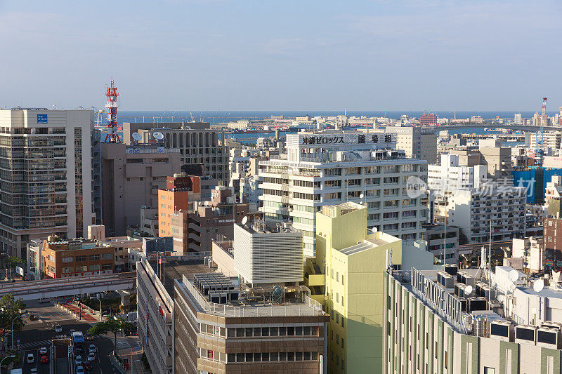 日本冲绳那霸城景