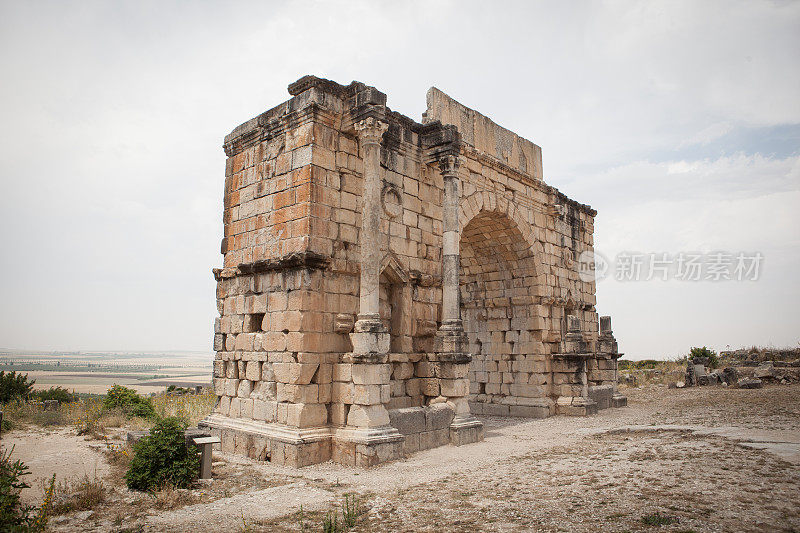摩洛哥沃鲁比利斯的卡拉卡拉拱门
