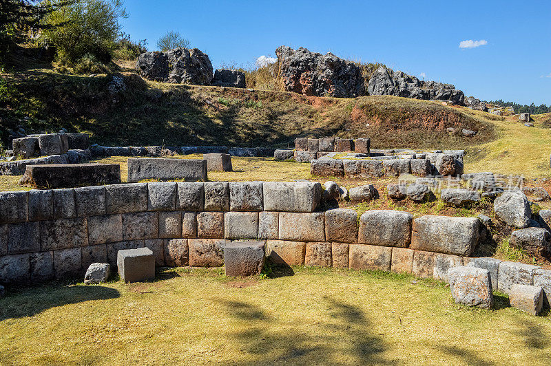 秘鲁库斯科附近的古印加遗址-萨克塞瓦曼