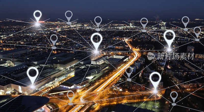 网络gps导航现代城市未来技术