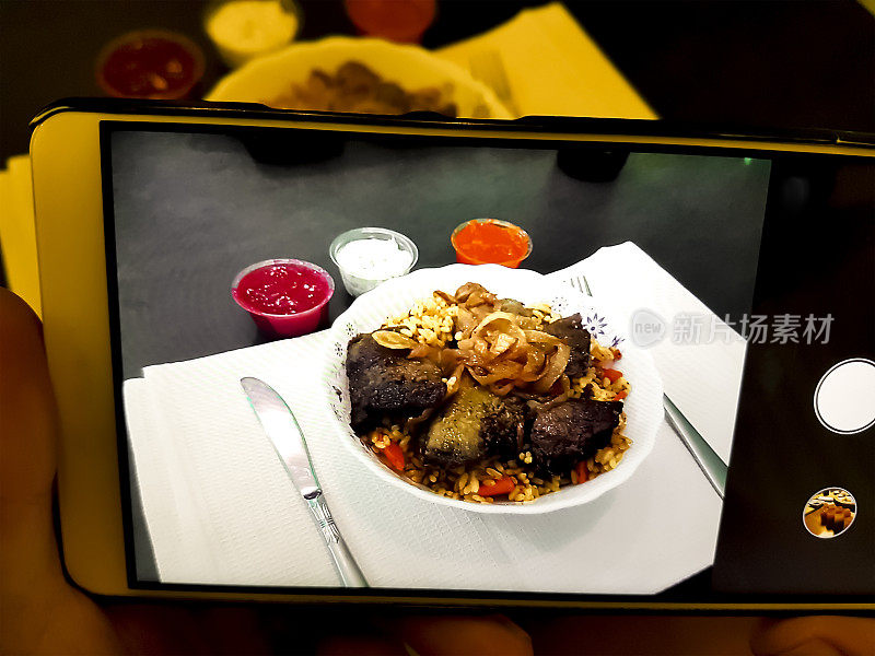 智能手机可以给食物拍照